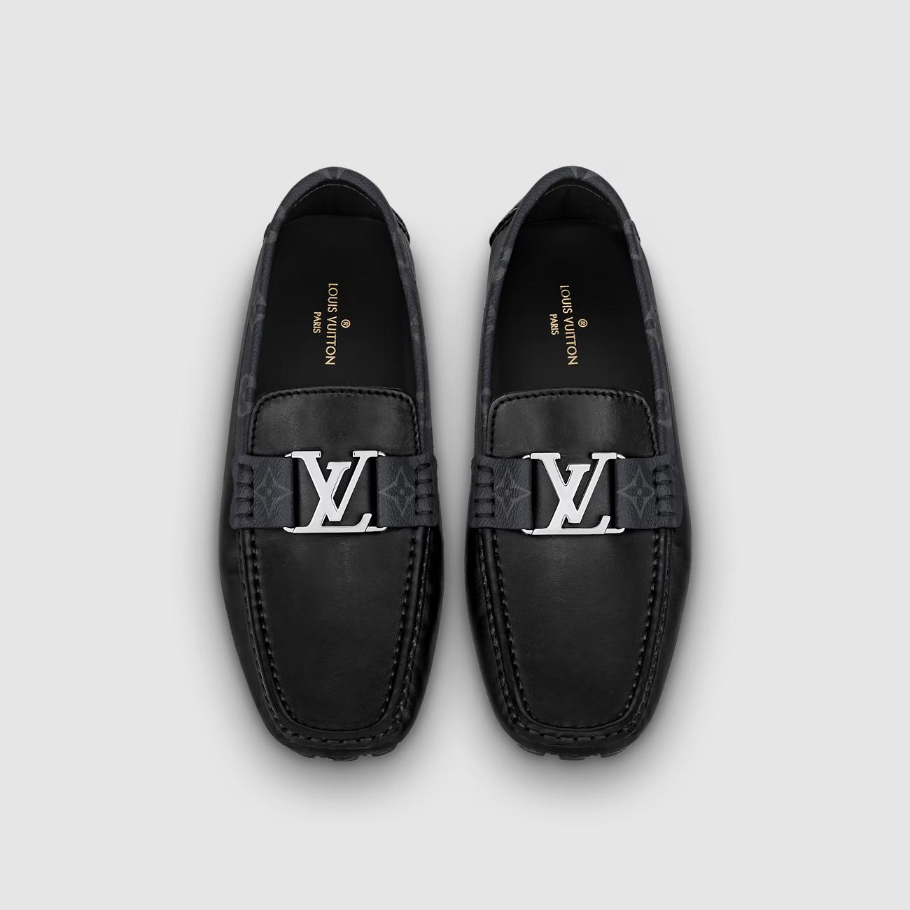 Giày Louis Vuitton Monte Carlo Moccasin Nam Đen